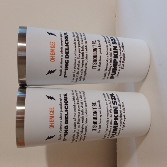 Stok cold brew Tom Segura pumpkin spice travel mug - Picture 6 of 8